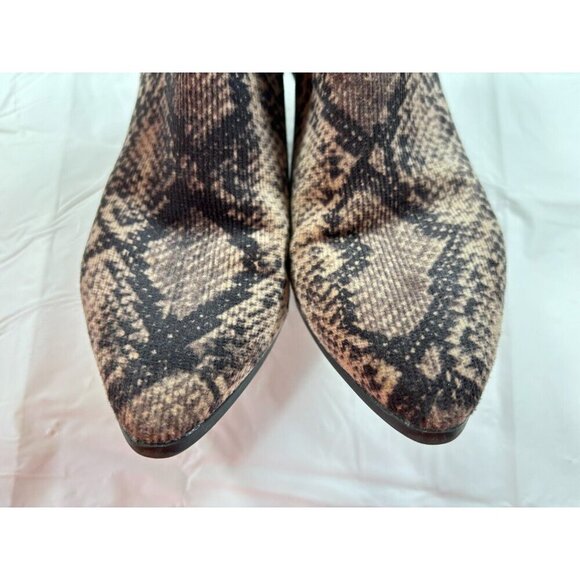 Scoop NYC Faux Snakeskin Print Ankle Boots Women's Size 6 - Picture 9 of 12